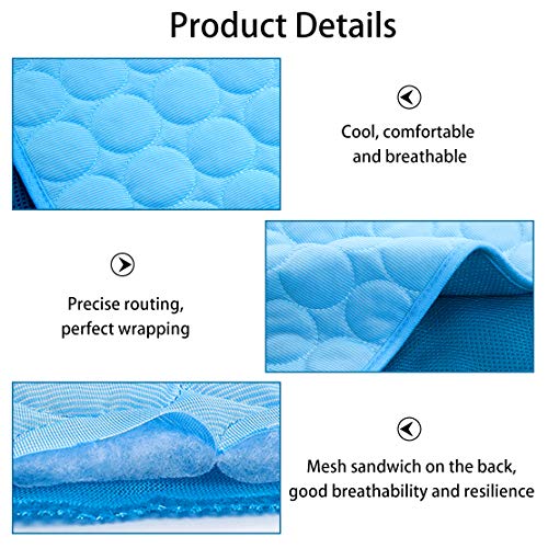 Dog Cooling Mat, Pet Cooling Pads for Dogs, Summer Cooling Bed for Cats, Portable Pet Cooling Cushion for Home or Outdoor - size: 28x22IN