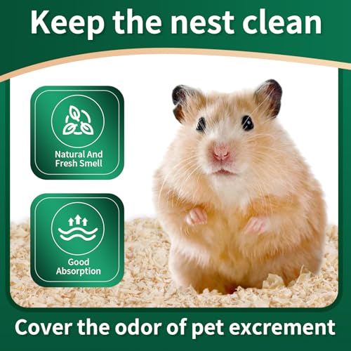 18oz Small Pet Bedding, Low Dust, Odor Control, Ultra Absorbent, for Hamsters, Guinea Pigs, Parrots, Rabbits, Gerbils, Mice & Small Animals - size: 18oz