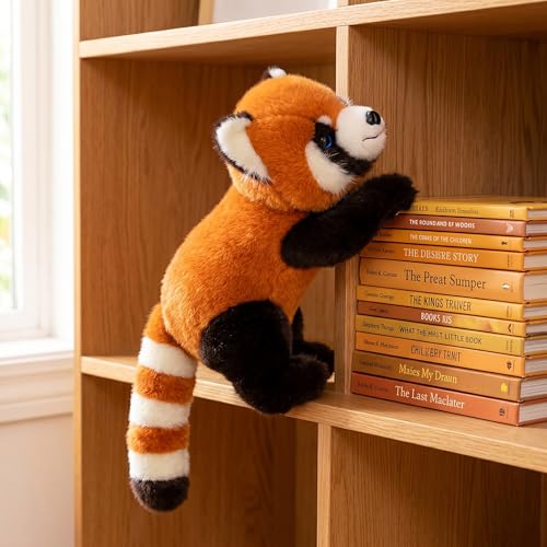 YUKOUQIAN Red Panda Stuffed Animal Cute Plush Doll Toy 10 inch for Girls Boys Christmas (papa red pand 30) - style: papa red pand 30