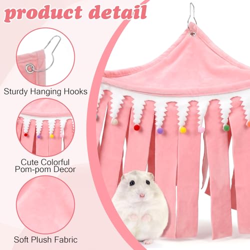 Guinea Pig Hideout, Guinea Pig Cage Accessories | Three-Sided Fringes Pets Corner Hideout for Guineas Pigs for Guineas Pigs, Bunny, Chinchilla, Hamster, Rabbit