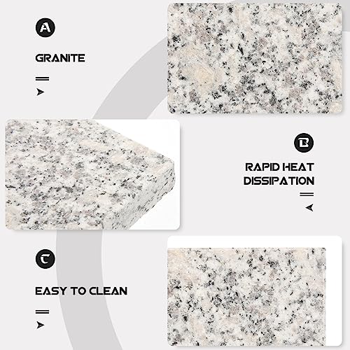 TEHAUX Marble Cooling Slab 3.5 Inch Pet Cooling Pad for Small Animals Hamsters Chinchillas Rabbits Guinea Pigs Summer Heat Dissipation Bed