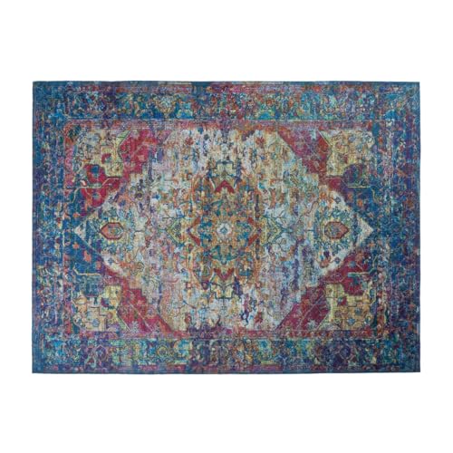 Lovewag Cat Litter Mat, Litter Box Mat, Bohemian Jewel, 36x48, 2 Pack | Washable litter mat cover, kitty litter mat & cat mat for litter box, litter trapping mat, prevents tracking, multi-cat - color: Bohemian Jewel, size: 36x48 inches (Pack of 2)