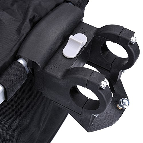 Pet Dog Bike Basket & Carrier Bag- Foldable Detachable Pet Travel Bicycle Basket - Small Animal Dog Cat Rabbit Bike Ride Basket Carrier (Black) - color: Black