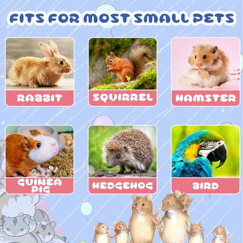 2 Pcs Winter Warm Rat Hammock Double Layer Pet Ferret Hammock Hanging Soft Plush Guinea Pig Bunk Bed for Cage Sleep Chinchilla Squirrel Hamster Mice Birds Small Animals Hideaway Hideout