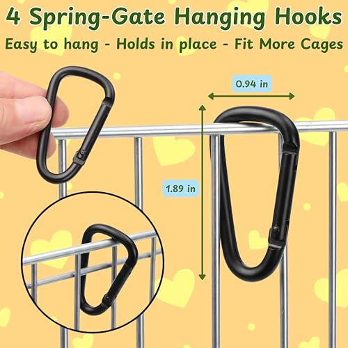 Sugar Glider Hanging Climbing Enrichment Toy, Colorful Hanging Climbing Exercise Toys and Laundry Bag, Swing Rope Enrichment, Sugar Glider Cage Accessories for Ferret Hamster Squirrel (Laundry Bag)