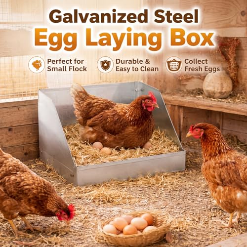 Maxcheck 1 Pack Rabbit Litter Box Bunny Potty Box Galvanized Steel Small Animal Litter-Box Galvanized Steel Corner Toilet with Grate Easy to Clean for Rabbit and Hens Nesting-Box (12.5×10×8inch)