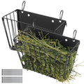 2PCS Rabbit Hay Feeder with Heavy-Duty Metal Frame Guinea Pig Hay Feeder for Rabbits， Bunny, Guinea Pigs, Chinchillas， 9.6x4.5x6.3 inch - color: Black-2PCS