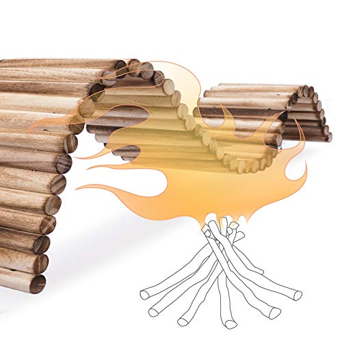 Niteangel Hamster Suspension Bridge Toy: 25.6" x 3.15" Flexible & Bendable | Enhances Coordination & Balance Long Climbing Wooden Ladder for Hamsters Mice Gerbils Sugar Glider Rat and Other Small Animal - size: 25.6L x 3.15W