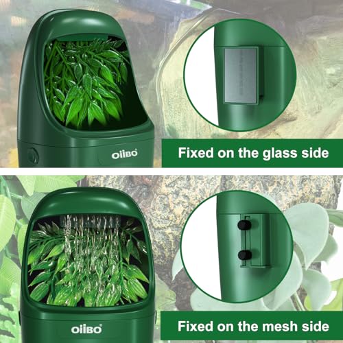 Reptile Water Fountain Chameleon Water Dripper, Reptile Water Dispenser with 800ml Large Capacity, Terrarium Waterfall Drinking Fountain for Bearded Dragon Gecko Lizard