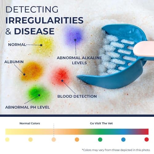 Genius Litter Health Monitoring Cat Litter, Featured on Shark Tank, Lightweight Crystal Silica Gel, Non Clumping, Dust Free, Low Tracking, Odor Control for Indoor Cats and Kittens, 3 Bag (18lb) - size: 3 Bag (18lb)