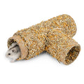 Niteangel Creative & Composable Hamster Tunnel: 3 Entrances & DIY Tube | Mimic Wild Underground Habitat & Build Unique Burrow as Hideout for Small Sized Animals Like Hamsters Mouse Gerbils Mice - size: T-Shape