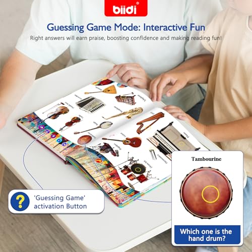 English Interactive Sound Book Words Audio Book Toy Gift Toddlers Kids 2-5 | English Learning Educational Travel Toy Recharge Talking Book Birthday Xmas Gift Boys Girls 2+ Autism Sensory 600+ Sounds - style: EN-The World around You