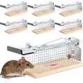 6 Pack Small Humane Mouse Trap, 6 x 2.4 x 2.8 Inch | No Kill, Catch and Release, Reusable Live Mouse Trap, Indoor Outdoor Rat Cage for Small Live Rodent Mole Safe Control