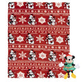 Jay Franco Kids Christmas Hugger Set – 12" Plush Pillow Buddy & 46" x 60" Fleece Throw Blanket, Ultra-Soft Bedding & Travel Set, Holiday Bedroom & Couch Décor, Red - Mickey Mouse - color: Red - Mickey Mouse