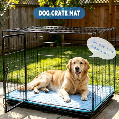 Arc-Chill Dog Cooling Mat, Non-Slip Washable Portable Cool Pad | Cooling Mat for Dogs with Cool fiber Q-Max 0.45 Absorbs Pet Heat Fast, Suitable for Indoor Outdoor Summer Use for Dogs Cats - size: Medium