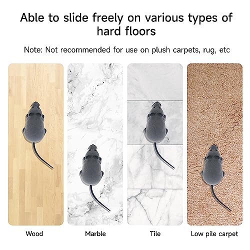 LUVI Remote Control Rat Toy Fake Mouse Flocking Rat Wireless Moving Mouse Cat Toy Dog Toys Funny for Cat Kitten Dog Pet Novelty Gift Trick Playing