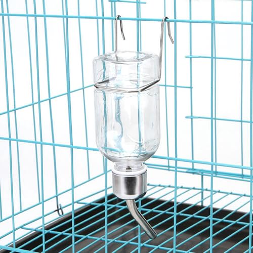 YARNOW 2 Pcs 12. 35oz Plastic Guinea Pig Water Bottle Hanging Small Animal Water Bottle No Drip for Rabbit Hamster Chinchilla - size: 23.00X5.50X5.20CM