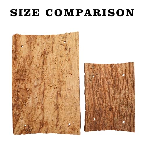 Oooct Hermit Crab Climbing Toy, Natural Wooden Reptile Swing Toy, Pet Cage Tank Aquarium Accessories for Hermit Crab Lizard Chameleon Hamster Guinea Pig Chinchilla Bird Parrot - size: Large-11.8 × 7.8 Inch
