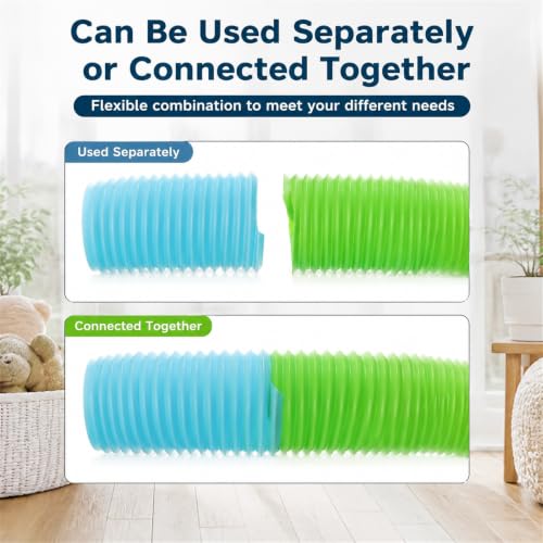 3 Packs Hamster Fun Tunnels, Pet Mouse Plastic Tube, Collapsible Plastic Tunnel, Tube Pet Hideaway, Training Hideout Tunnels for Guinea Pigs, Chinchillas, Rats, Ferrets, Dwarf Rabbits