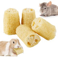 BNOSDM Bunny Chew Toys Natural Loofah 4PCS Bunny Teeth Grinding Toy Rabbit Fiber-Rich Treats Pet Entertainment Accessories for Rabbits Chinchillas Guinea Pig（XL） - color: XL-4PCS