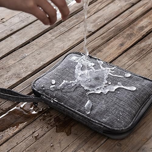 Organizer Case Small Electronic Devices USB Charger Accessories Mouse Phone Cable SD Power Bank Earphone - color: Medium-Black Medium-Organizer Bag