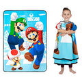 Franco Kids Bedding Super Soft Plush Micro Raschel Blanket, 62 in x 90 in, Mario - color: Mario, size: 62 in x 90 in