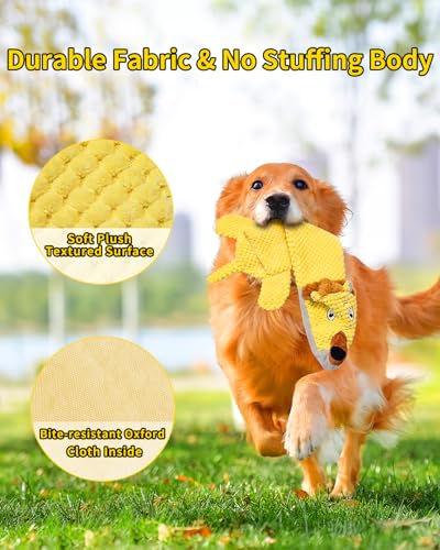 Dog Toys, Squeaky Plush No Stuffing Crinkle Dog Toy for Small Medium Large Dogs, Interactive Puppy Teething Water Bottle Dog Chew Toy (Lion) - style: Lion