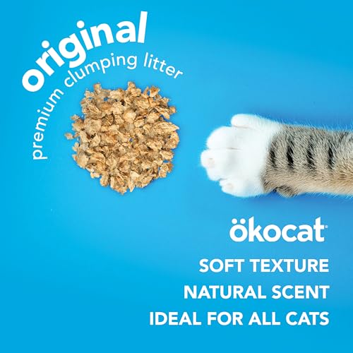 ökocat Original Natural Wood Clumping Cat Litter, Odor Control 26 lbs - size: XL, style: Original