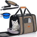 Morpilot Cat Carrier, L Brown | Breathable - color: Brown, size: 18.0"L x 12.5"W x 14.0"H