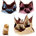 Weewooday 3 Pcs Rat Hammock 3 Tier Ferret Hammock Cage Hanging Bed Cage Accessories for Pet Guinea Pig Hamster Parrot Sugar Glider Ferrets Rat Chinchilla Playing Sleeping(Blue, Pink, Yellow) - color: Blue, pink, yellow