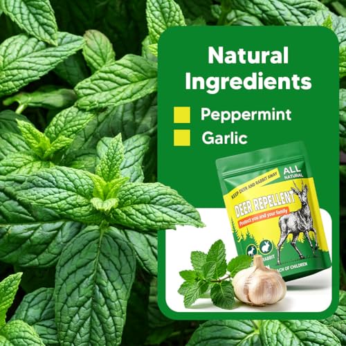 LAQDECDV Deer Repellent, Rabbit Repellent Outdoor, Deer Repellant Plant-16P | Deer & Rabbit Deterrent for Yard, Bunny Repellent for Flower Beds, Keep Deers Away Shrubs, Esay to Apply