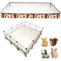 Guinea Pig Cage Liner，Washable Waterproof Oxford Cloth Cage Liners for Small Animals,Hamster Chinchilla Hedgehog Rabbit and Other Small Animals Not Include Cage(36x48 inches) - size: C&C 3x4(36x48 inches)