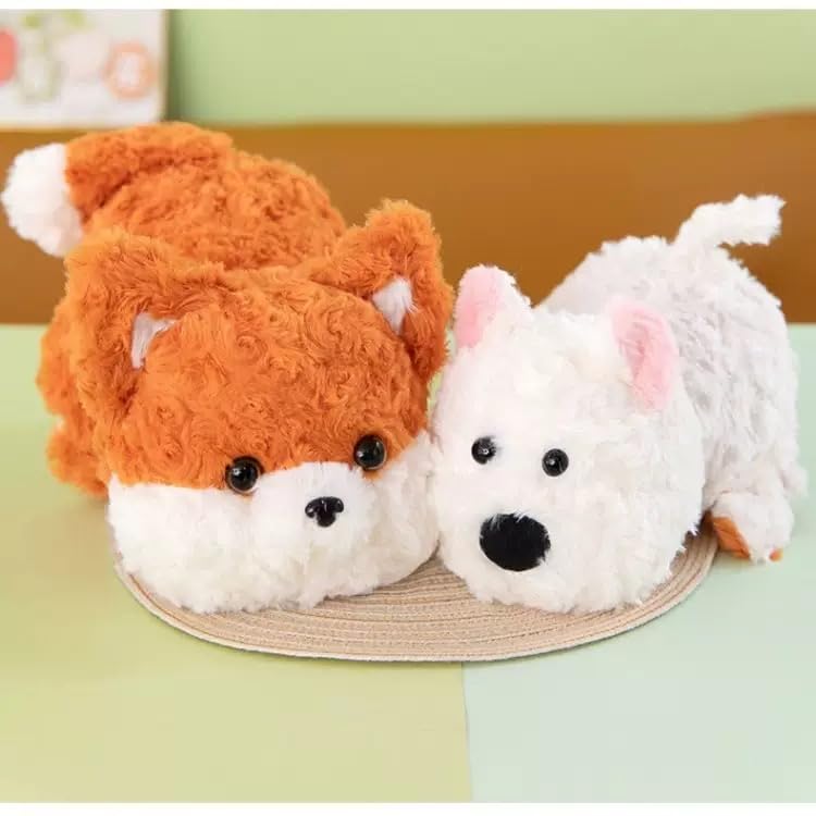 YUKOUQIAN Fox Dog Stuffed Animal Cute Plush Doll Toy 8 inch for Girls Boys Christmas (tranf Fox Dog) - style: tranf fox dog
