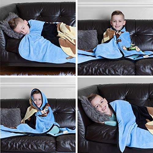 Franco Kids Bedding Soft Plush Micro Raschel Throw, 46 in x 60 in, Avatar The Last Airbender - color: Avatar the Last Airbender, size: 46 in x 60 in