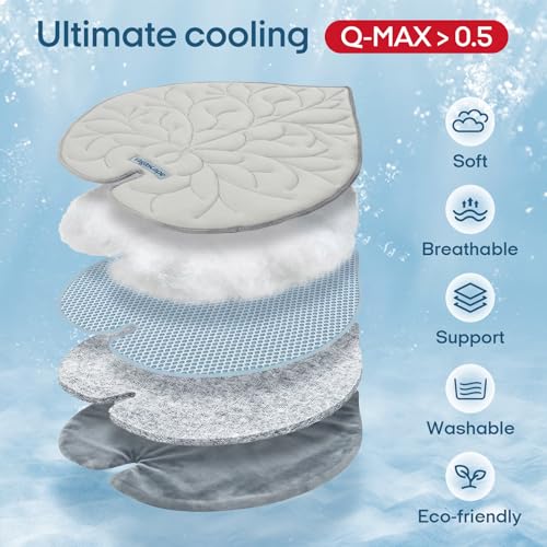 Dog Cooling Mat Washable Pet Cooling Mat, Self Cooling Mat for Dogs Large | 55" x 45", Thick Portable Foldable Cooling Pad for Indoor Outdoor, Crate, Travel, Camping and Beach - color: Grey, size: X-Large