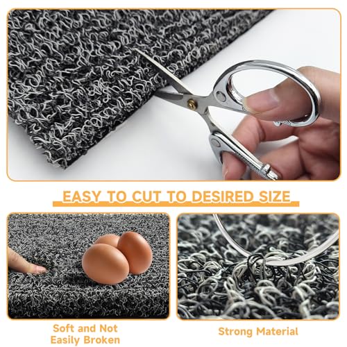 DRQ 8 Pack Chicken Nesting Pads, Washable Reusable Hen Laying Mats, Gray | 12 x 12 inch Chicken Coop Accessories, Cut to Fit Nesting Boxes, Rabbit Cages - color: Grey