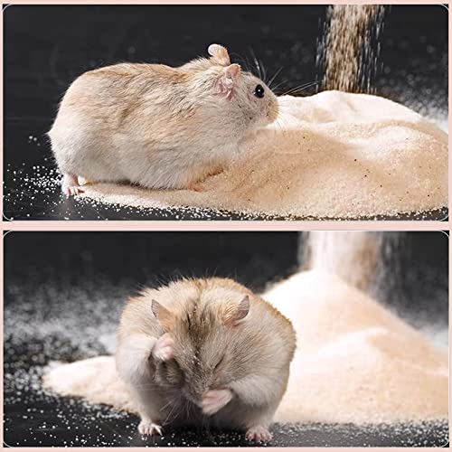 DR.DUDU 6.6lb Hamster Sand for Sand Bath, Hamster Cage Accessories(Beige) | Dust Free Desert Sand for Gerbil Chinchillas Syrian Mice Small Animals - color: Beige, size: 6.6lb