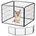 BestPet | Dog Playpen Extender | 24", 4 Panels | Expandable Design | Heavy Duty Metal Pet Exercise Pen | Indoor/Outdoor Fence Panels | Anti-Skid, Rust-Resistant, Removable and Tool-Free Setup - style: 4 panels