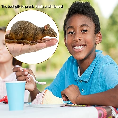 Reptile Toy with Mouse, Soft Rubber Squishy Toy, TPR Super Stretch Animal Toys for Kids, Perfect for Gifts, Party Favors, and School Projects (Mouse) - style: Mouse