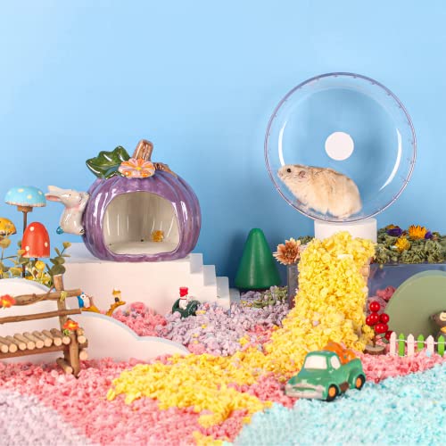 BUCATSTATE Hamster Wheel Silent, 5.5in Exercise Running Whees Quiet Spinner Mouse Wheels for Gerbil Dwarf Syrian Hamster Rat Mice - size: 5.5inch