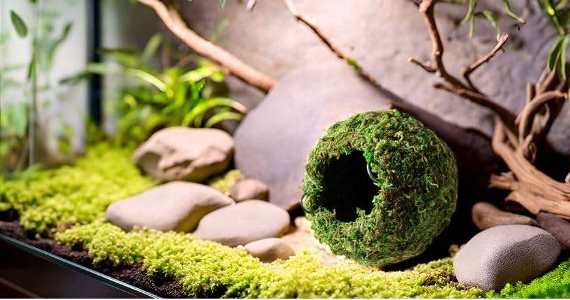 Galápagos (05346) Mossy Cave Hide, 4", Green - size: 4"