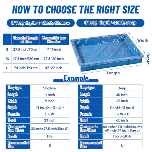 Tondiamo 150 Pcs Cage Liners for Small Animals Disposable Hamster Tray Clear Box Leak Proof Guinea Pig Cage Liner Bag Litter Toilet Film for Rabbit Bunny Hamster Hedgehog (Large) - size: Large