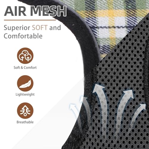 PUPTECK Soft Mesh Dog Harness and Leash Set Pet Puppy Cat Comfort Padded Vest No Pull Harnesses, Green/Yellow, S - color: Green&Yellow, size: S (NECK: 12", CHEST: 14"-18")