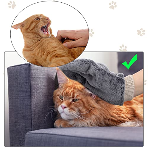 2 Pcs Sugar Glider Bonding Mitt, Calming Sleeping Glove, Bite Proof Animal Handling Gloves, Hedgehog Accessories Calming Glove for Train Your Sugar Glider Small Animals Hamster Rats Pet (Beige) - color: Beige