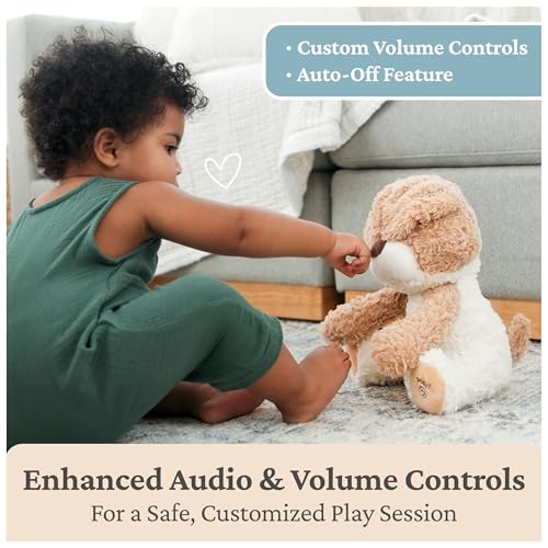GUND Baby Peeki Puppy 12-Inch Interactive Animated Musical Plush for Babies | Talking Puppy Dog with Movements, Musical Toy Teaches Cause and Effect, Sensory Toy Promotes Self-Soothing and Tactile Play - style: Peeki
