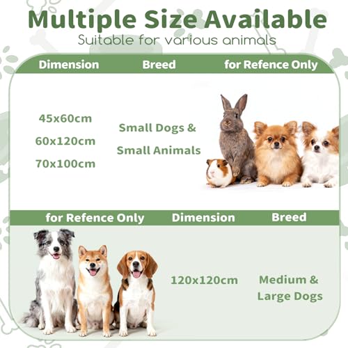 Washable Guinea Pig Cage Liners, 2 Pack 18"x24" Reusable Guinea Pig Pee Pads,Waterproof Super Absorbent Anti-Slip Pee Pads,Pet Bedding Liner for Dog,Small Animals,Bunny -Grey - size: 18x24