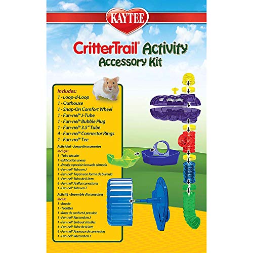 Kaytee CritterTrail Fun-nel Activity Accessory Kit Hamster Tubes - size: Activity Accessory Kit