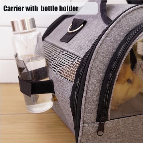 Bunny Carrier, Portable Small Pet Bag with Water Bottle Holder | Breathable carrier, lightweight, leak-proof liner, vet appointments& outdoor trips, fits rabbits, guinea pigs, bearded dragon - size: Small
