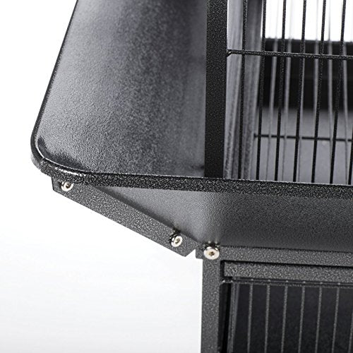 Prevue Pet Products 3352COCO Park Plaza Bird Cage, Coco Brown | Large Brown Steel Bird Cage with Rolling Stand and Perches, Ideal for Cockatiels and Medium Birds - color: Coco Brown