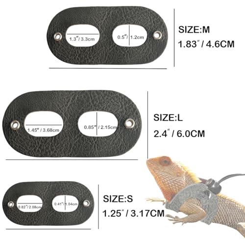 Reptile Travel Backpack Carrier with Reptile Thermometer and Humidity Gauge & Harness Leash Lizard Travel Cage Space Capsule Clear Bubble Window Astronaut Bearded Dragon Bag for Ball Python - color: Black